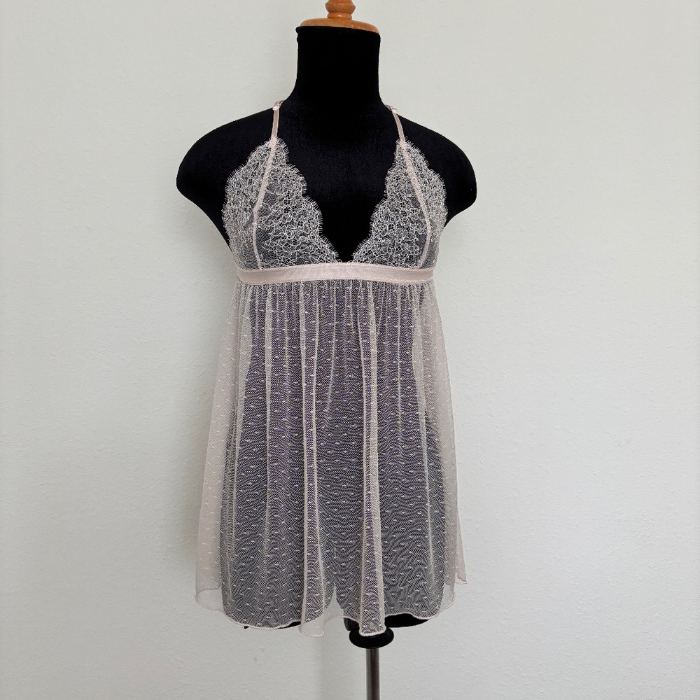 Victoria’s Secret Light Pink Lace Babydoll Lingerie